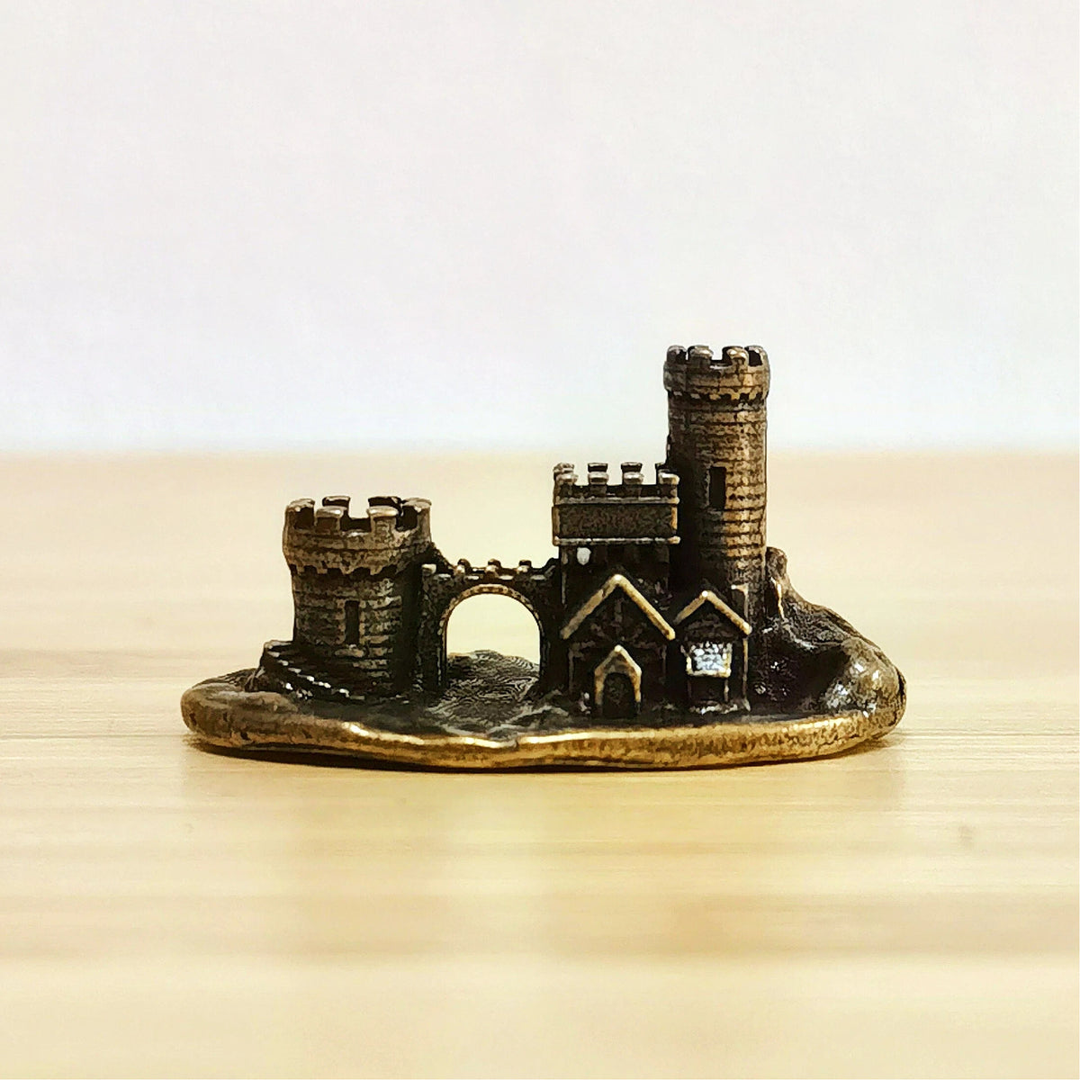 Castle of the Hidden Realm – Antique Brass Castle Symbol of Protection, Sanctuary & Ancient Mystery