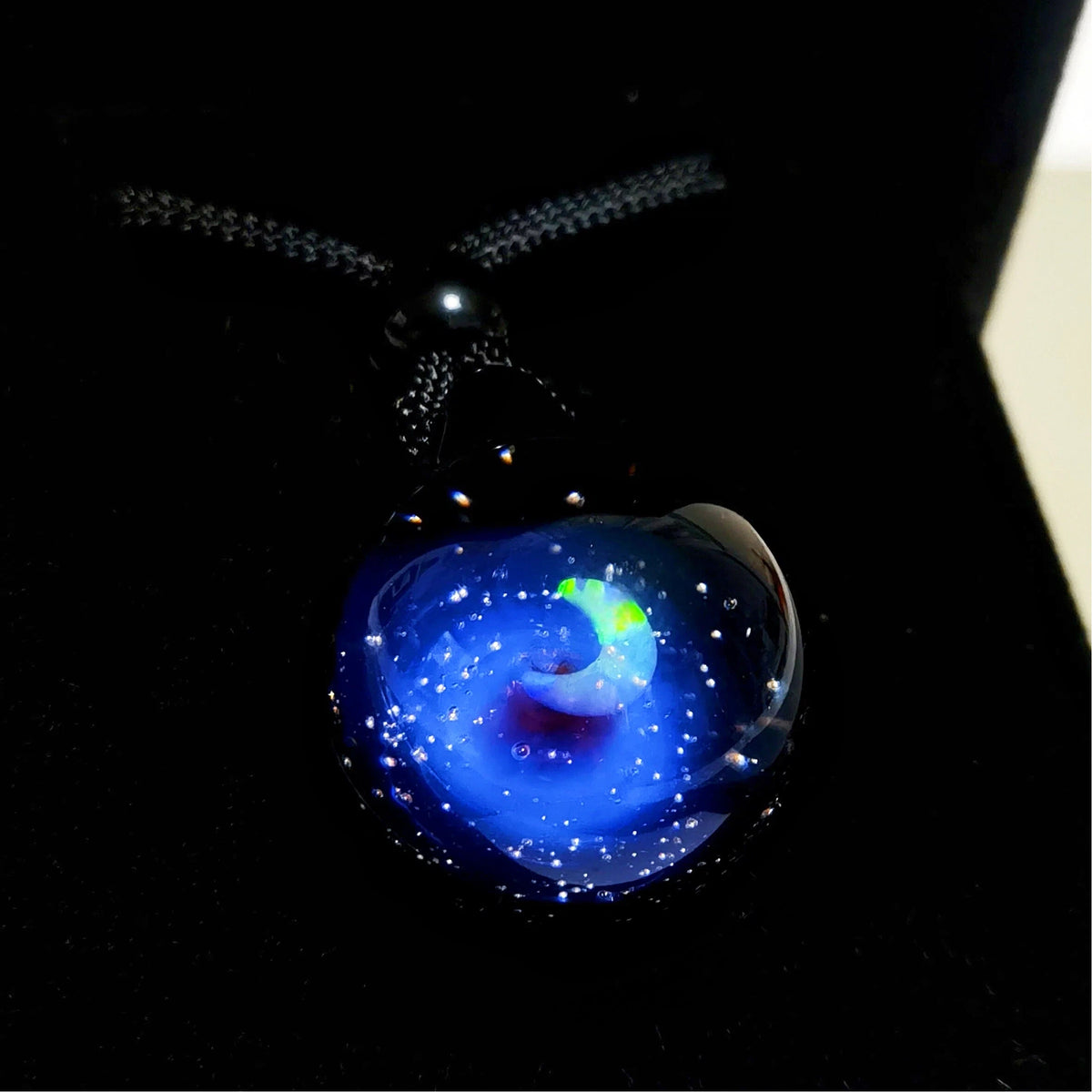 Celestial Galaxy Talisman Necklace – Mystical Cosmic Orb Pendant, Planet Amulet, Witchy Universe Jewelry