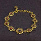 Sacred Sun Daisy Brass Bracelet – Mystical Floral Talisman of Joy, Renewal, Vitality & Positive Energy