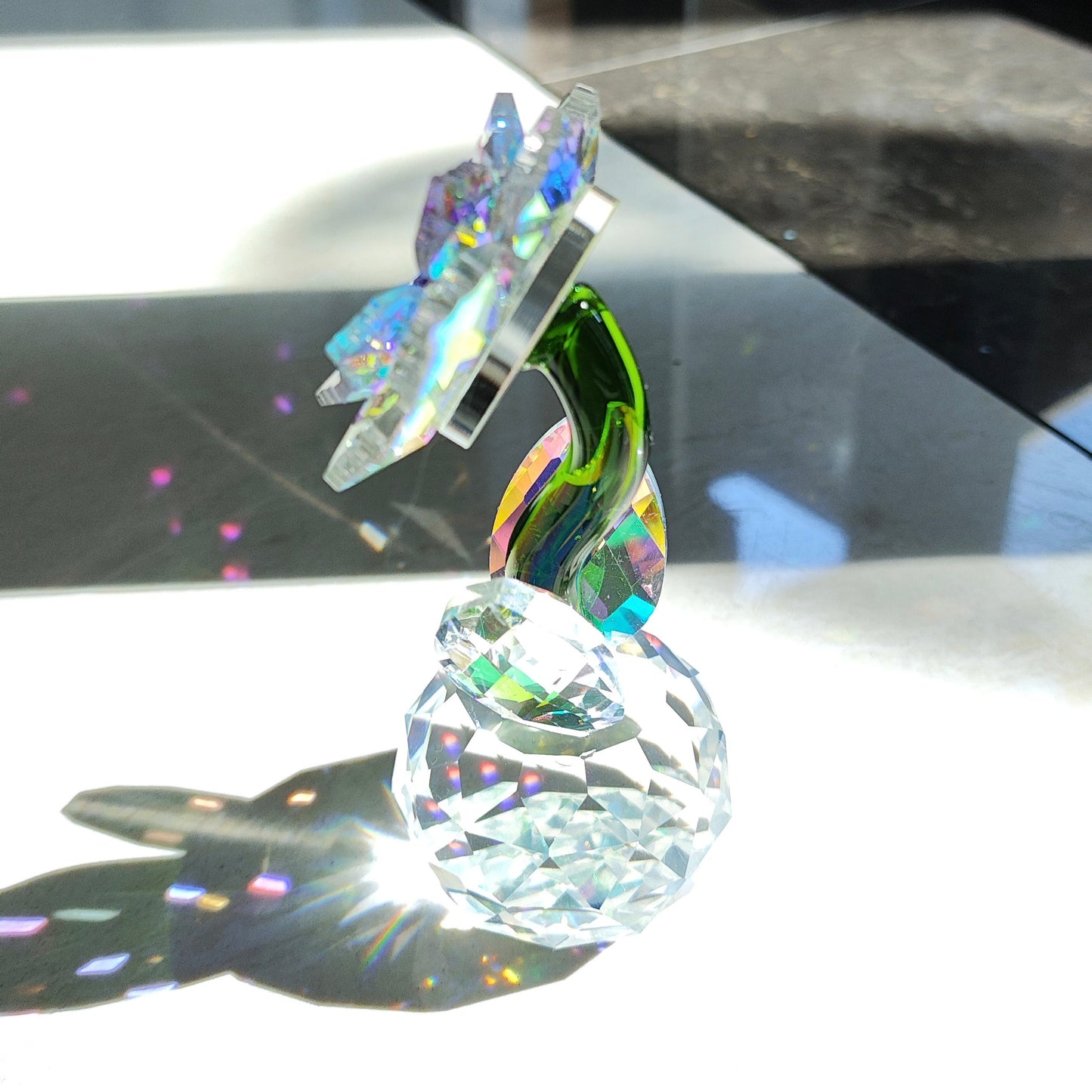 The Aura Bloom — Mystical Crystal Suncatcher