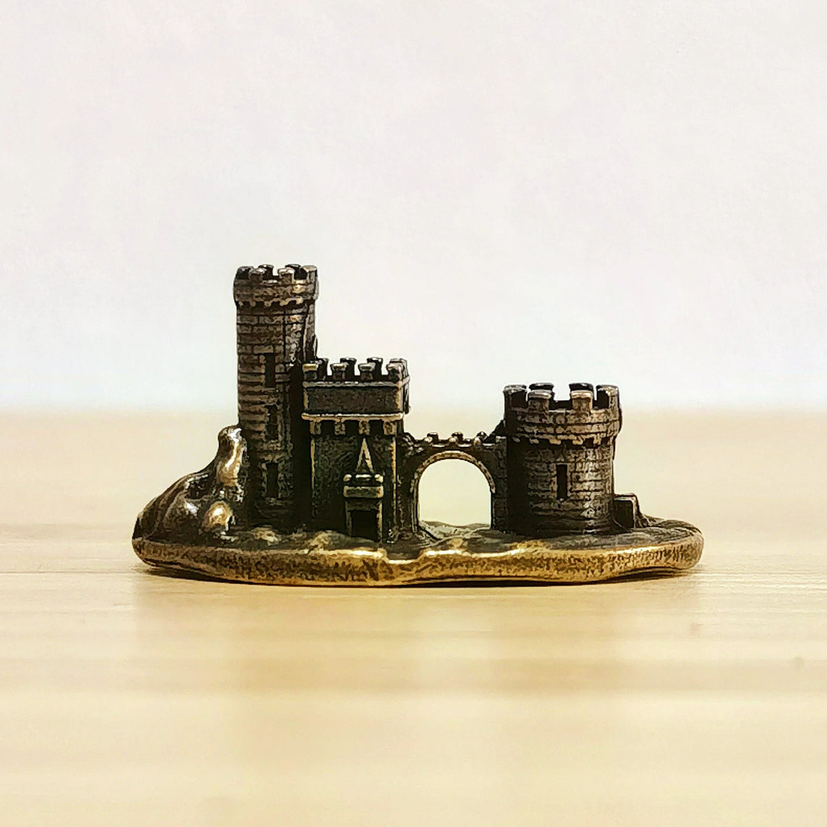 Castle of the Hidden Realm – Antique Brass Castle Symbol of Protection, Sanctuary & Ancient Mystery