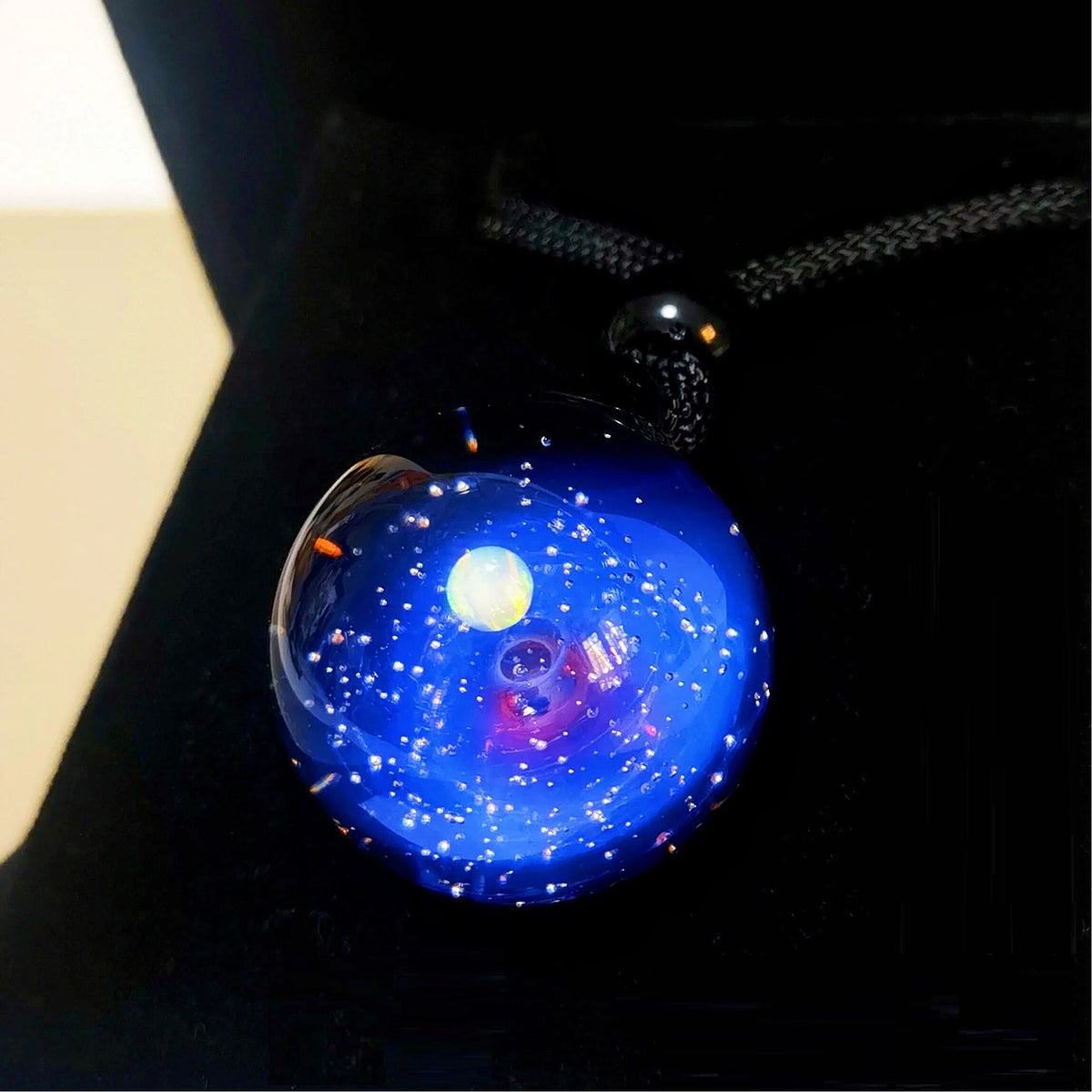 Celestial Vortex Talisman Necklace – Mystical Galaxy Orb Pendant, Cosmic Energy Amulet, Astral Jewelry