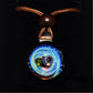 Celestial Oracle Galaxy Pendant Necklace – Mystical Moon, Stars & Planetary Orbit Talisman