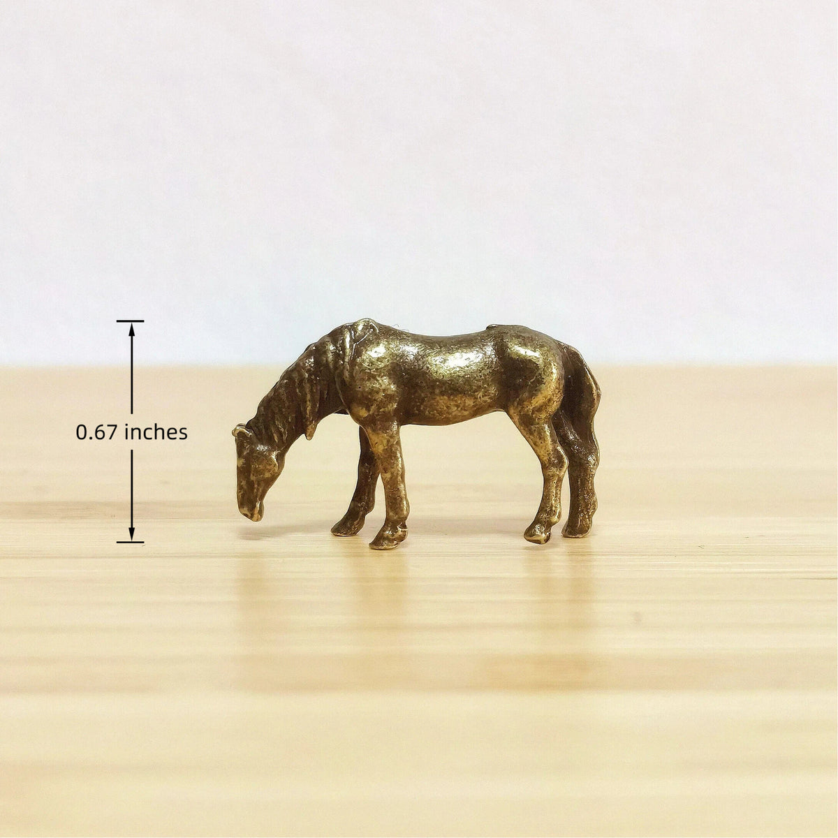 Wanderer's Path Brass Horse Talisman Set – Symbols of Freedom, Mystical Spirit Journey Figurines