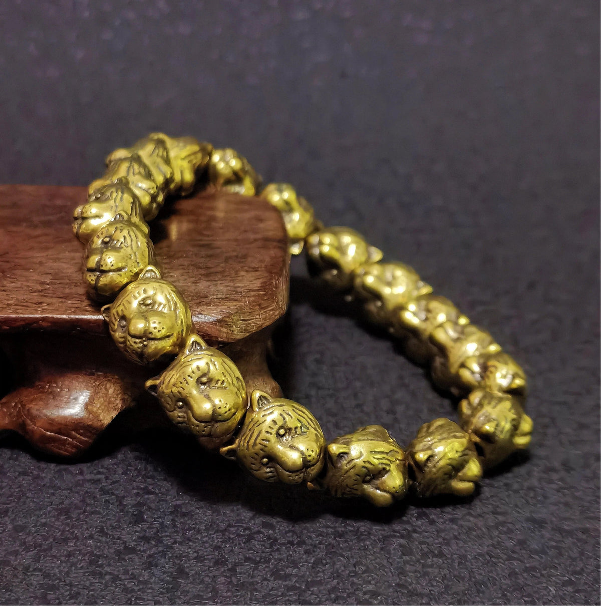 Circle of the Tiger Brass Bracelet – Mystical Talisman of Courage, Protection, Strength & Fearless Spirit
