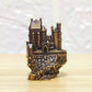 Castle of the Hidden Realm Brass Sculpture – Mystical Fortress of Ancient Magic, Secrets & Protection