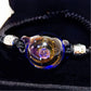 Celestial Orbit Galaxy Bracelet, Lunar Moon Glass Jewelry, Astral Planet Bracelet, Mystical Cosmic Jewelry, Stargazer Gift