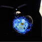 Astral Orbit Talisman Necklace – Celestial Galaxy Orb Pendant, Mystical Planet Amulet, Cosmic Jewelry