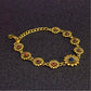 Sacred Sun Daisy Brass Bracelet – Mystical Floral Talisman of Joy, Renewal, Vitality & Positive Energy