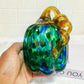 Mystic Teal Glass Pumpkins – Symbols of Transformation and Prosperity