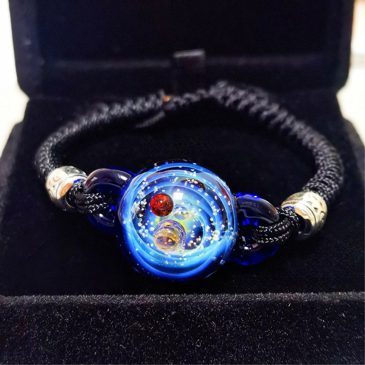 Lunar Oracle Galaxy Bracelet – Celestial Moon & Stars Cosmic Talisman Jewelry