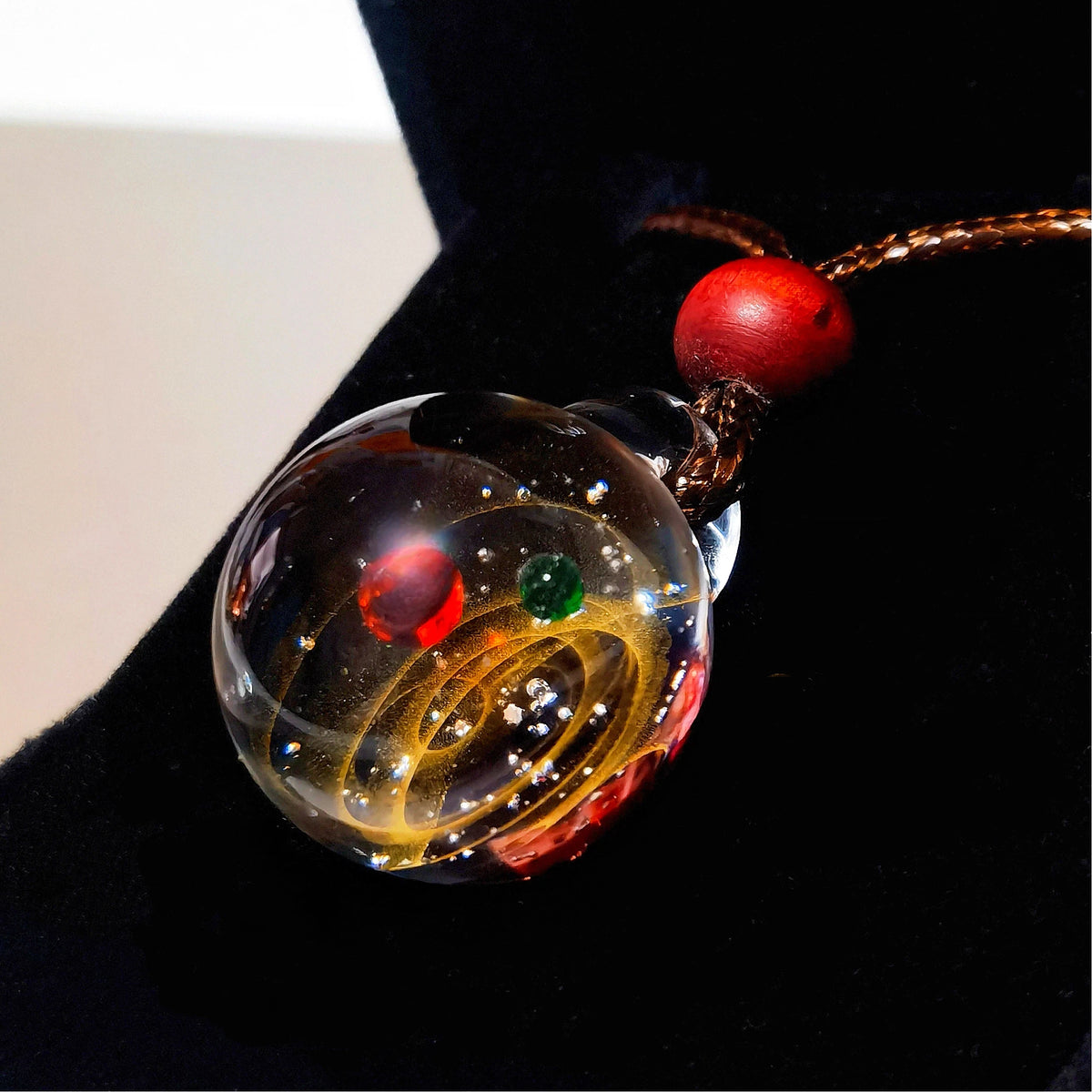 Mystic Galaxy Necklace, Celestial Glass Pendant, Moon Star Jewelry, Cosmic Amulet, Witchy Necklace, Astrology Gift