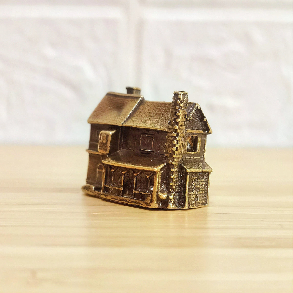 House of the Sacred Hearth – Antique Brass Home Symbol of Protection, Belonging, Peace & Sanctuary