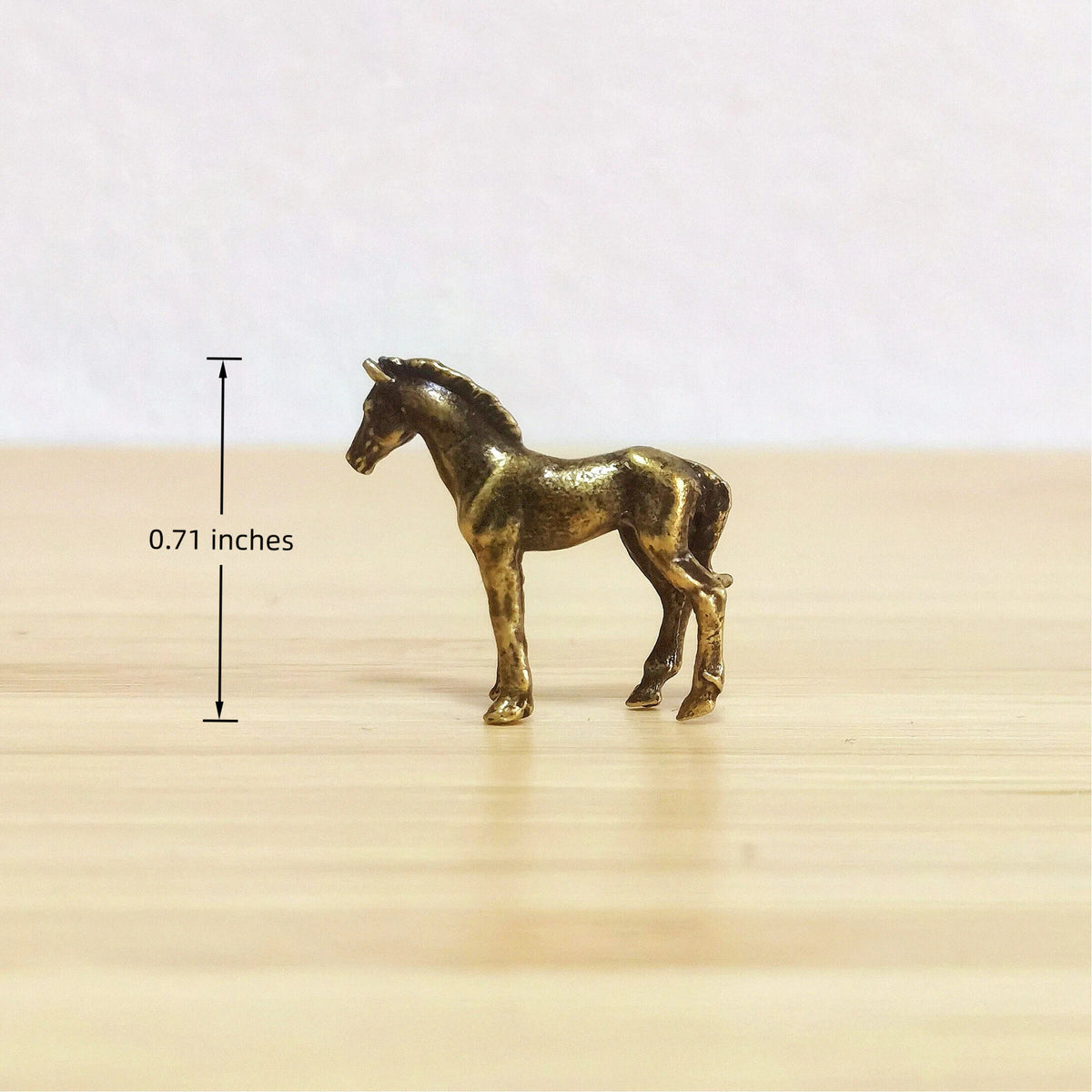Wanderer's Path Brass Horse Talisman Set – Symbols of Freedom, Mystical Spirit Journey Figurines