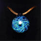Threads of Destiny – Celestial Galaxy Orb Necklace, Mystical Cosmic Talisman, Astral Jewelry