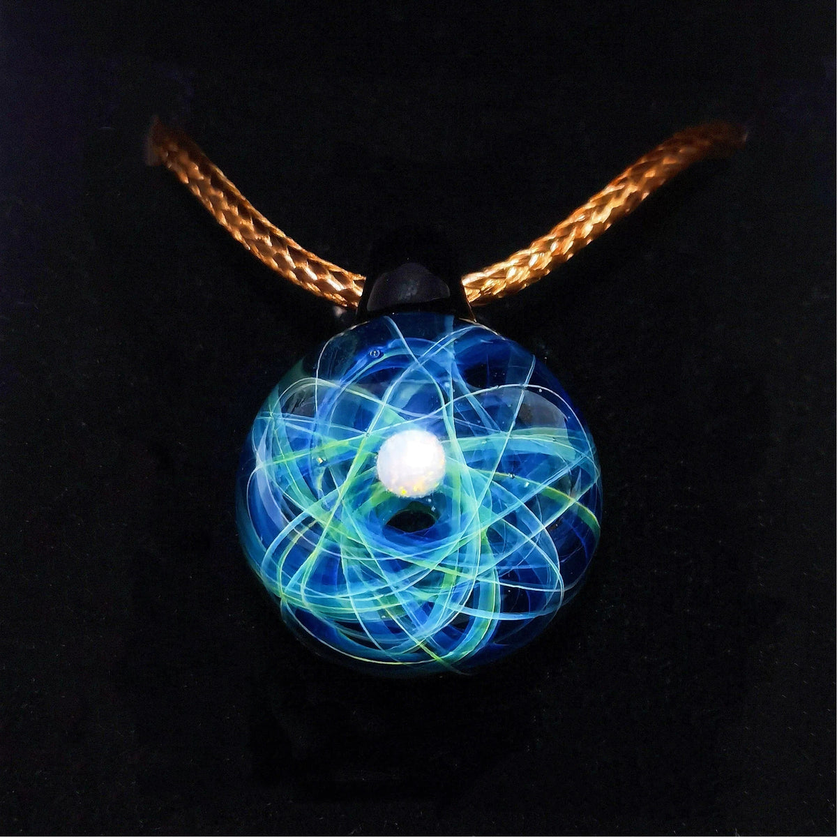 Threads of Destiny – Celestial Galaxy Orb Necklace, Mystical Cosmic Talisman, Astral Jewelry