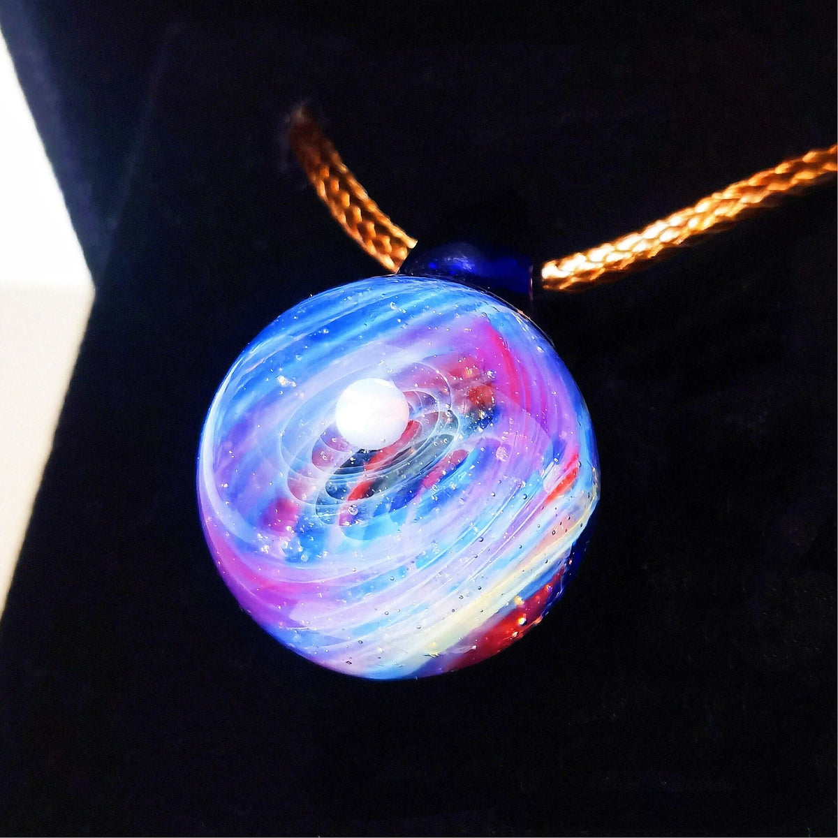 Threads of Destiny – Celestial Galaxy Orb Necklace, Mystical Cosmic Talisman, Astral Jewelry