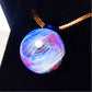 Celestial Weave – Mystical Galaxy Orb Necklace, Cosmic Talisman, Astral Amulet Jewelry