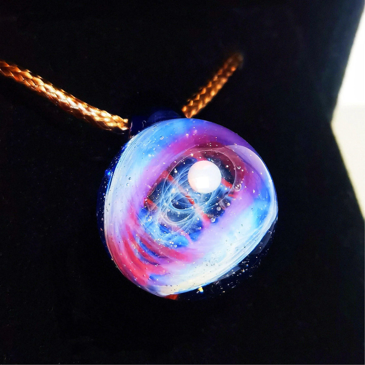 Celestial Weave – Mystical Galaxy Orb Necklace, Cosmic Talisman, Astral Amulet Jewelry