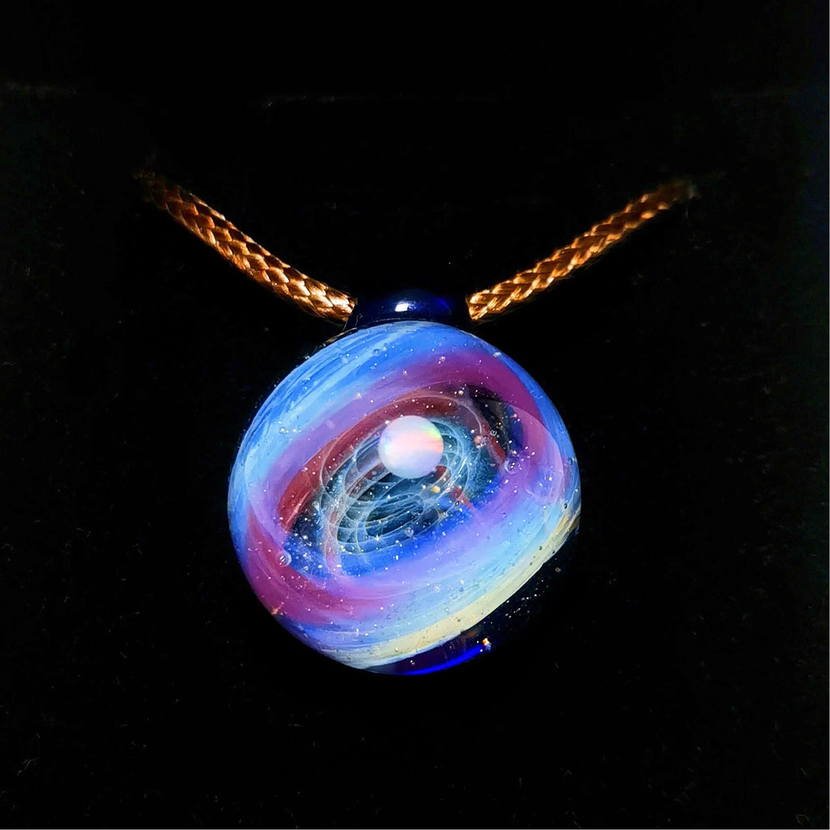 Celestial Weave – Mystical Galaxy Orb Necklace, Cosmic Talisman, Astral Amulet Jewelry