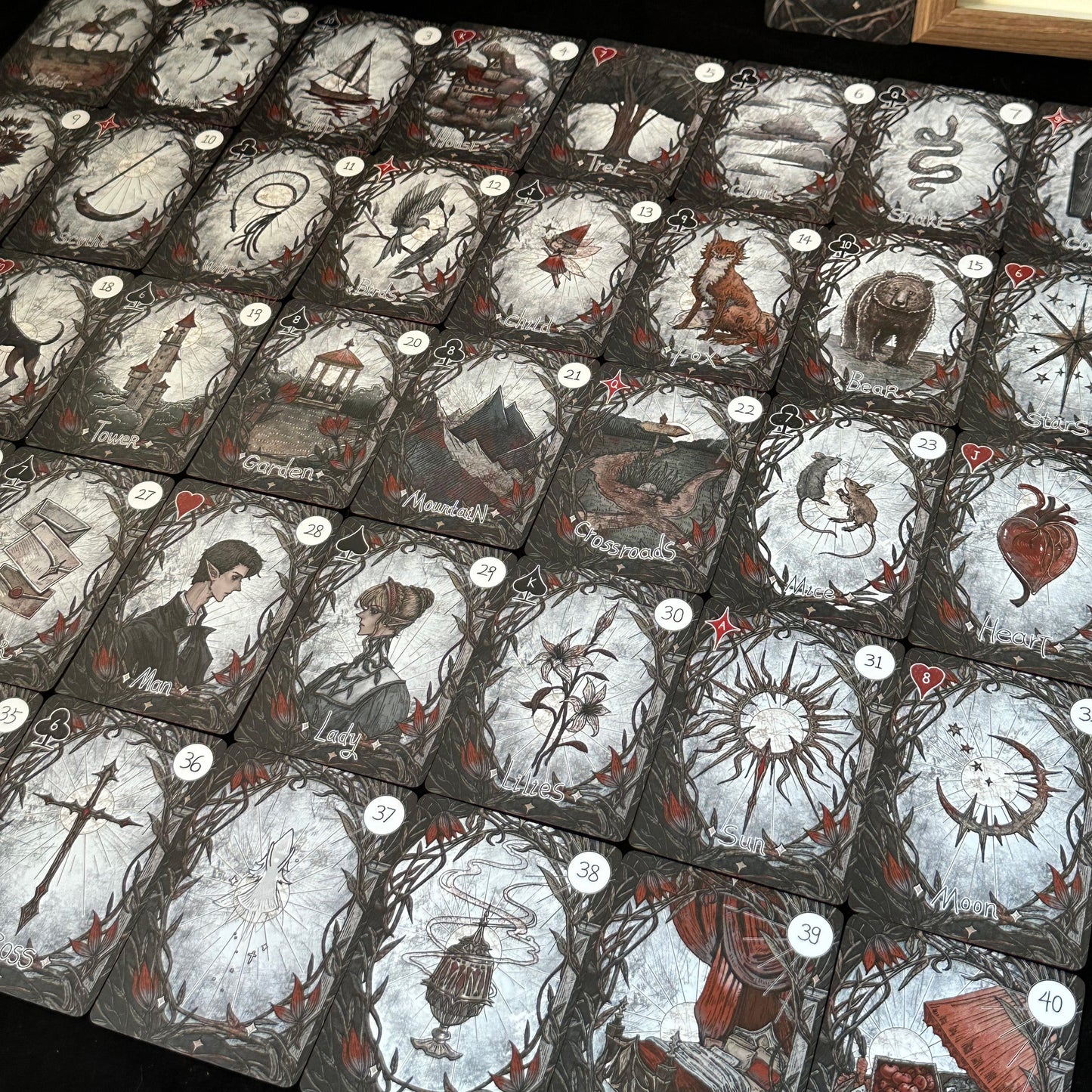 Elegy of Black Lichen Lenormand Deck