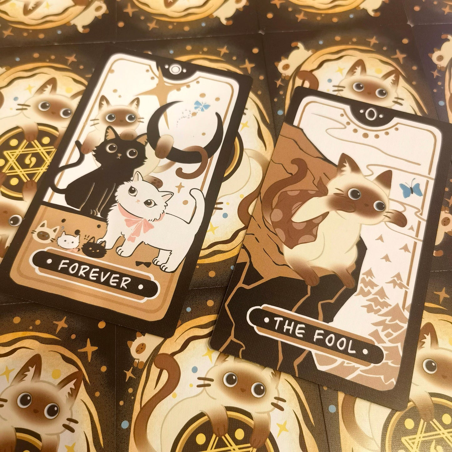 Mocha Siamese Cat Tarot
