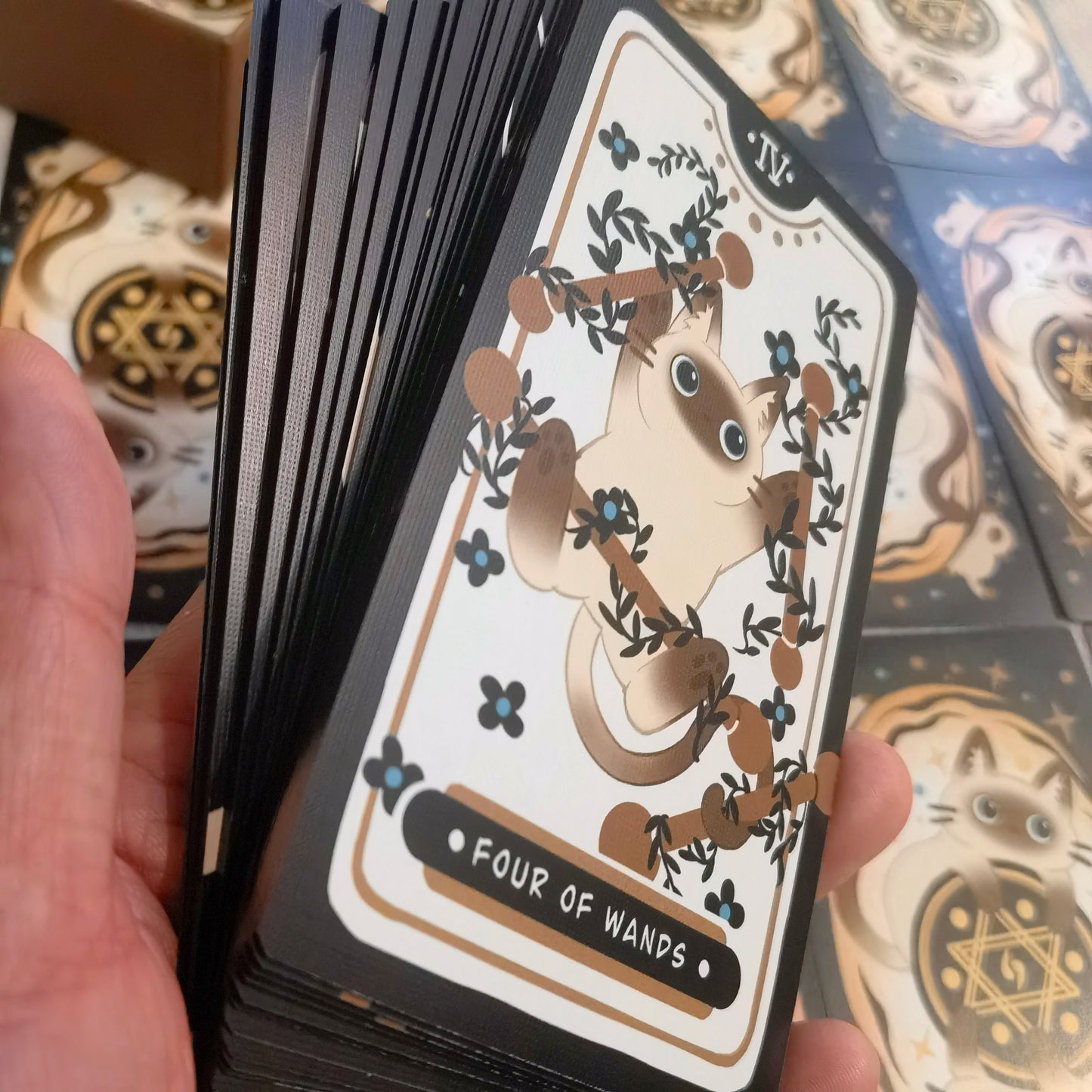 Mocha Siamese Cat Tarot