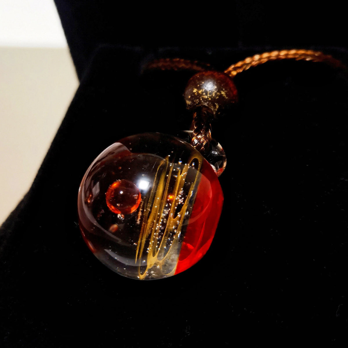Mystic Celestial Amulet Necklace, Galaxy Glass Pendant, Moon Star Talisman, Cosmic Energy Jewelry, Astral Witchy Necklace