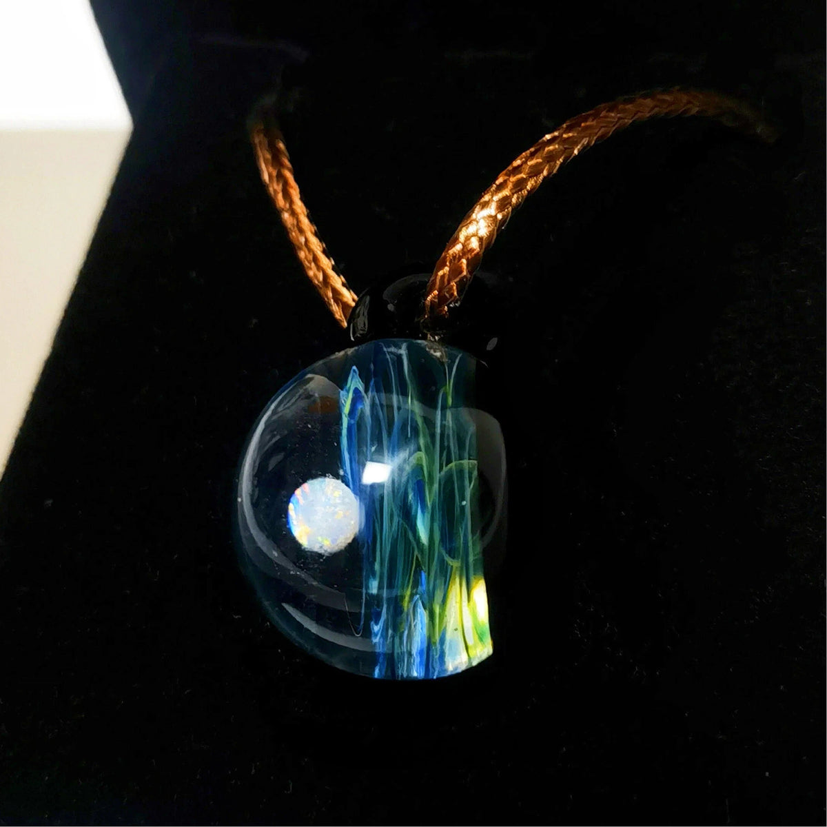 Threads of Destiny – Celestial Galaxy Orb Necklace, Mystical Cosmic Talisman, Astral Jewelry