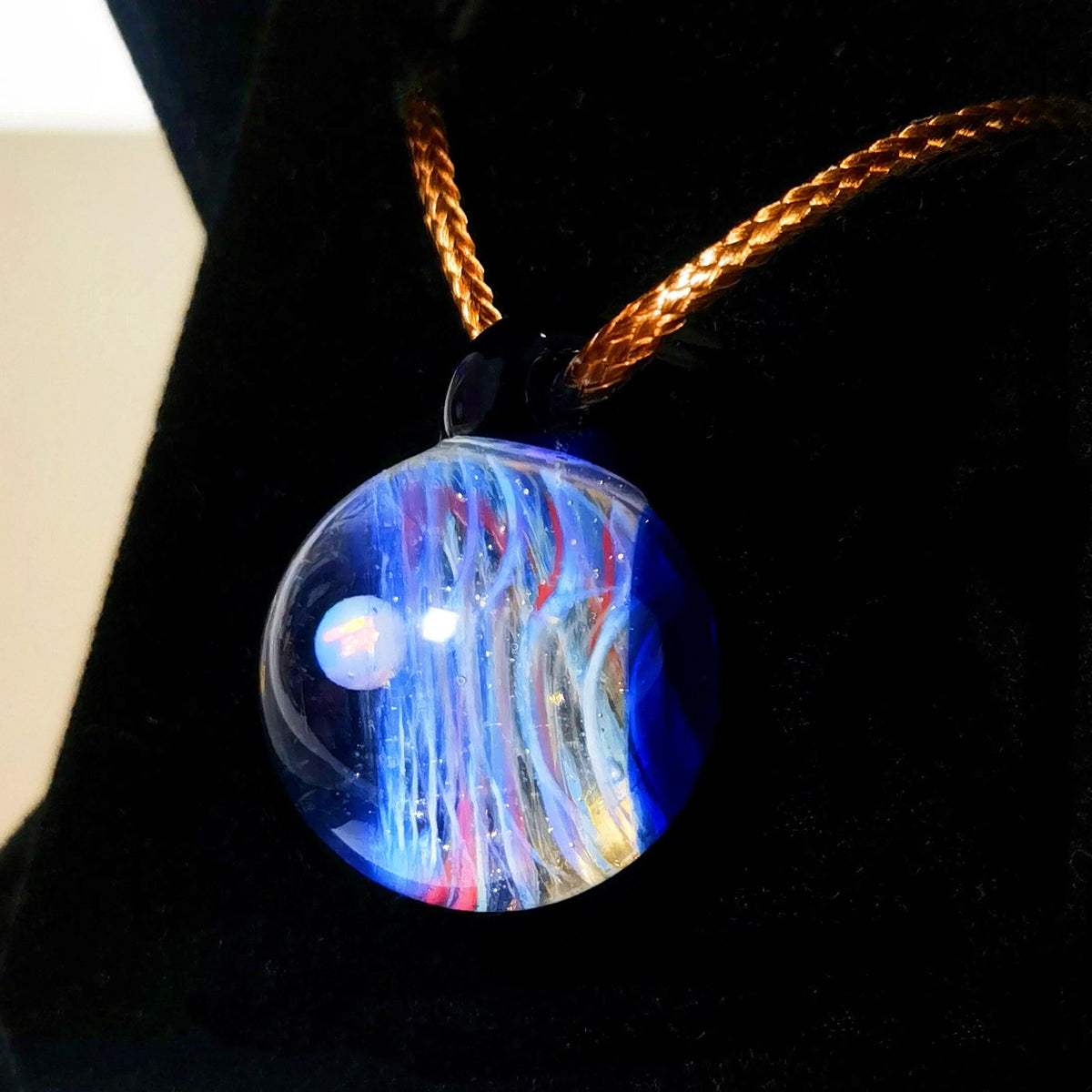 Celestial Weave – Mystical Galaxy Orb Necklace, Cosmic Talisman, Astral Amulet Jewelry
