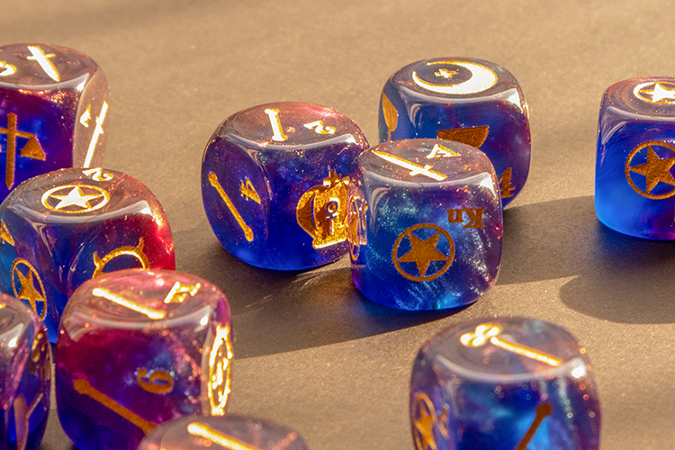 Ragnarok -- Sunset Sea Tarot Dice