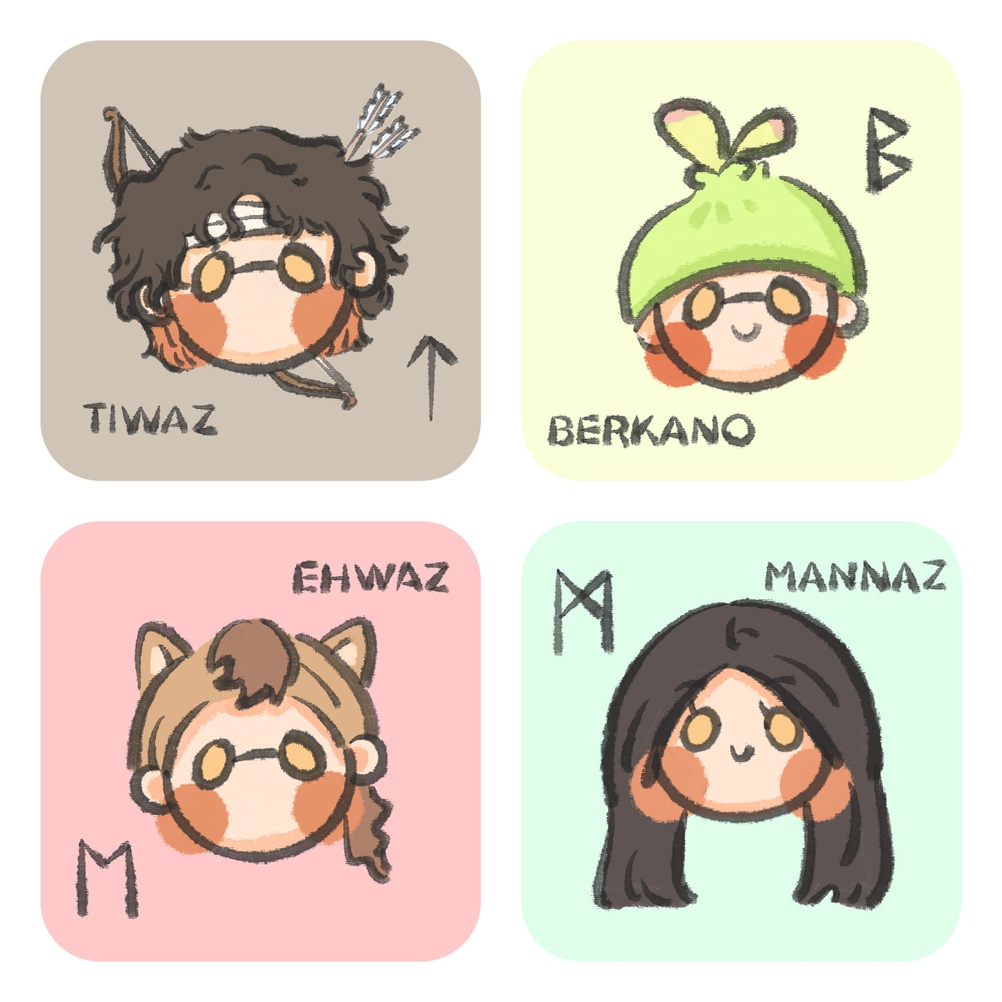 Bizarre Ink Runes Deck